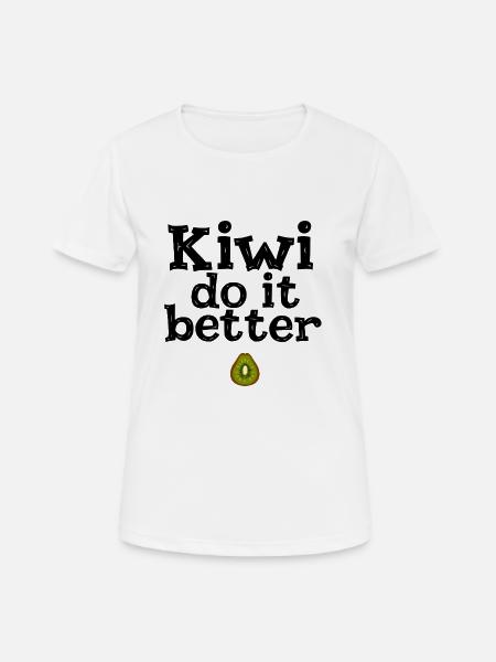 Kiwi : Mieux faire - T-shirt respirant Femme - blanc