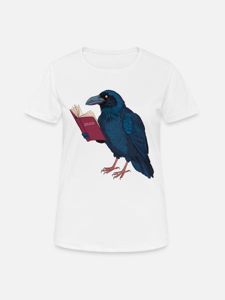 Mysterious Raven - Women's Breathable T-Shirt - white