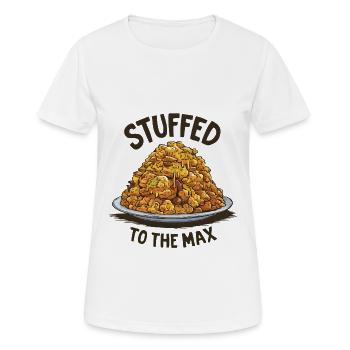 Stuffed to the Max - Women's Breathable T-Shirt - white - Front - AI Model Female 172 dark (172cm)