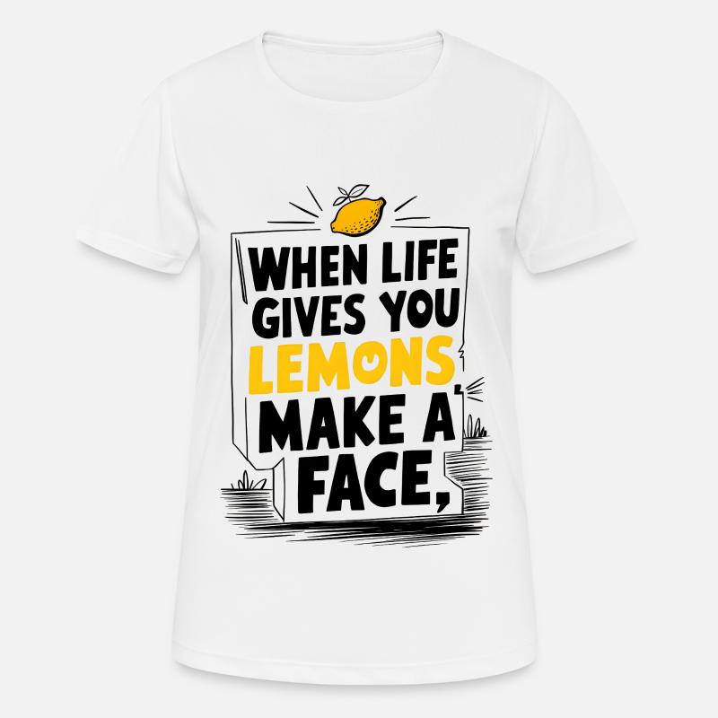 Make a Face - Women's Breathable T-Shirt - white