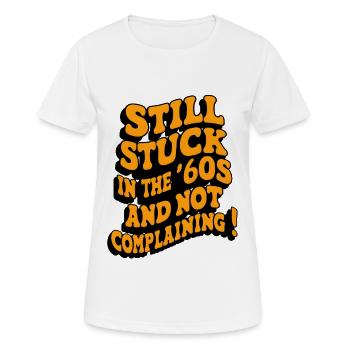 Stuck in the '60s - Frauen T-Shirt atmungsaktiv - Weiß - Vorne - AI Model Female 172 dark (172cm)