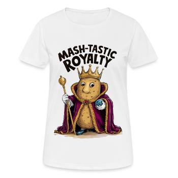 Mash-tastic Potato King - Frauen T-Shirt atmungsaktiv - Weiß - Vorne - AI Model Female 172 dark (172cm)