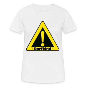 Village Enfant (25) - T-shirt respirant Femme - blanc - Devant - AI Model Female 172 dark (172cm)