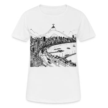 RIO DE JANEIRO - T-shirt respirant Femme - blanc - Devant - AI Model Female 172 dark (172cm)