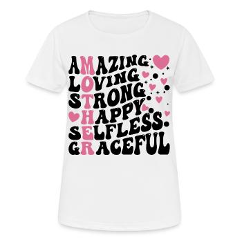 Best Mom Ever - Women's Breathable T-Shirt - white - Front - AI Model Female 172 dark (172cm)