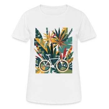 Cycling - Women's Breathable T-Shirt - white - Front - AI Model Female 172 dark (172cm)