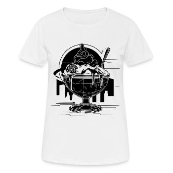 Sundae - Women's Breathable T-Shirt - white - Front - AI Model Female 172 dark (172cm)