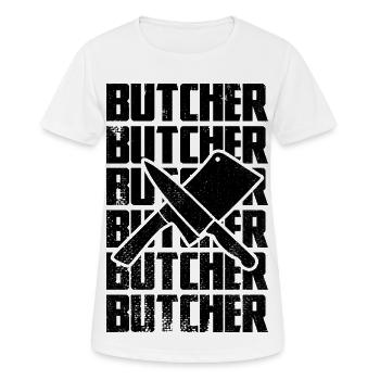 Butcher - Women's Breathable T-Shirt - white - Front - AI Model Female 172 dark (172cm)