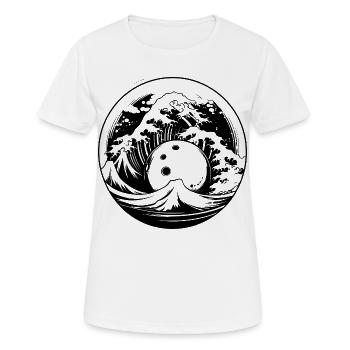 Bowling - T-shirt respirant Femme - blanc - Devant - AI Model Female 172 dark (172cm)