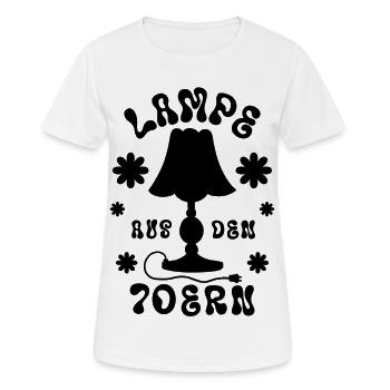 Lampe aus den 70ern - Frauen T-Shirt atmungsaktiv - Weiß - Vorne - AI Model Female 172 dark (172cm)