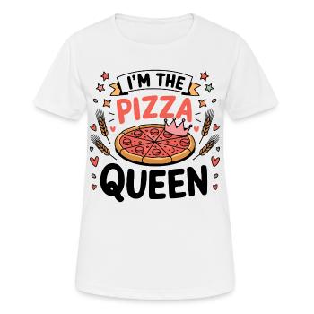 Je suis la reine de la pizza - T-shirt respirant Femme - blanc - Devant - AI Model Female 172 dark (172cm)