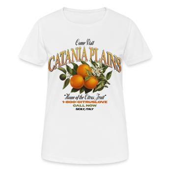 Catania Plains Citrus Design - Women's Breathable T-Shirt - white - Front - AI Model Female 172 dark (172cm)