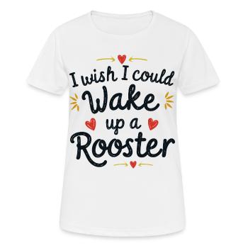 Wake up the rooster! - Women's Breathable T-Shirt - white - Front - AI Model Female 172 dark (172cm)