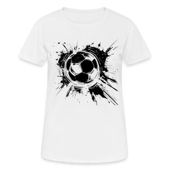 Fußball Streetart - Frauen T-Shirt atmungsaktiv - Weiß - Vorne - AI Model Female 172 dark (172cm)