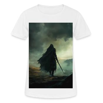 Poster Illustration Chevalier - Frauen T-Shirt atmungsaktiv - Weiß - Vorne - AI Model Female 172 dark (172cm)