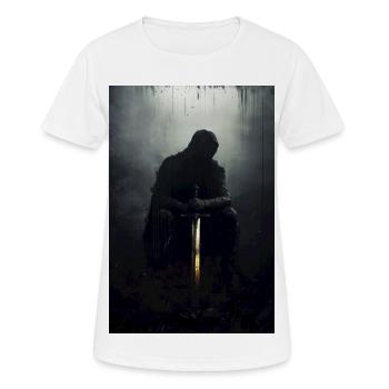 Poster Illustration Chevalier - Frauen T-Shirt atmungsaktiv - Weiß - Vorne - AI Model Female 172 dark (172cm)