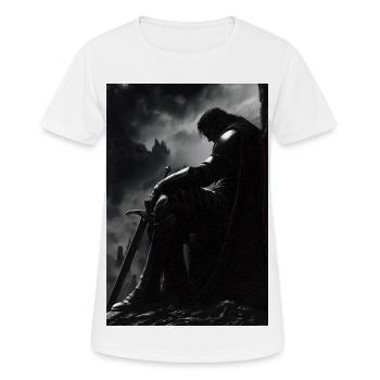 Poster Illustration Chevalier - Frauen T-Shirt atmungsaktiv - Weiß - Vorne - AI Model Female 172 dark (172cm)