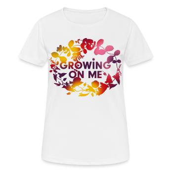 Growing connection - Women's Breathable T-Shirt - white - Front - AI Model Female 172 dark (172cm)