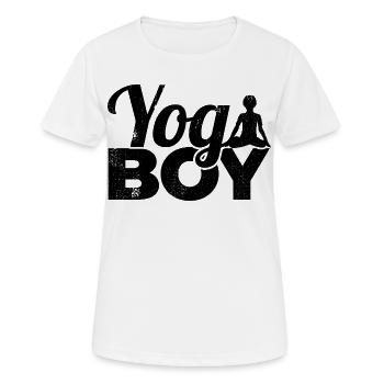 Petit Yogi - T-shirt respirant Femme - blanc - Devant - AI Model Female 172 dark (172cm)