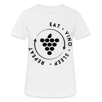Bacchus Erbe - Frauen T-Shirt atmungsaktiv - Weiß - Vorne - AI Model Female 172 dark (172cm)
