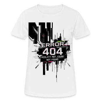 Error: Reality not found - Women's Breathable T-Shirt - white - Front - AI Model Female 172 dark (172cm)