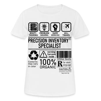 Precision Inventory Specialist multi tasking - Frauen T-Shirt atmungsaktiv - Weiß - Vorne - AI Model Female 172 dark (172cm)
