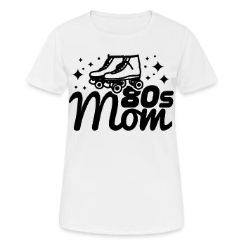 Maman des années 80 - T-shirt respirant Femme - blanc - Devant - AI Model Female 172 dark (172cm)