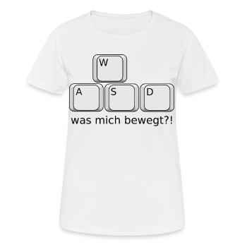 Ce qui me touche - T-shirt respirant Femme - blanc - Devant - AI Model Female 172 dark (172cm)