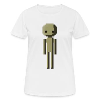 High Resolution Funny Pixel Art Male Gift - Women's Breathable T-Shirt - white - Front - AI Model Female 172 dark (172cm)