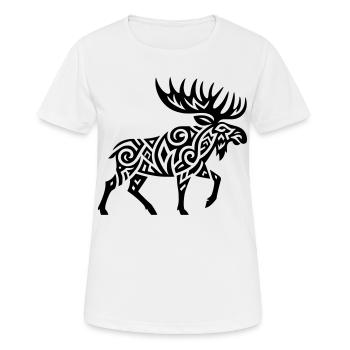 Orignal tribal - T-shirt respirant Femme - blanc - Devant - AI Model Female 172 dark (172cm)