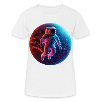 astro - Frauen T-Shirt atmungsaktiv - Weiß - Vorne - AI Model Female 172 dark (172cm)