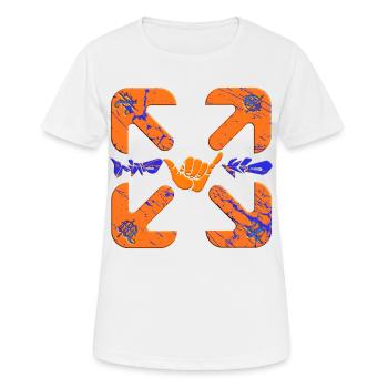 WindKid compass - Frauen T-Shirt atmungsaktiv - Weiß - Vorne - AI Model Female 172 dark (172cm)