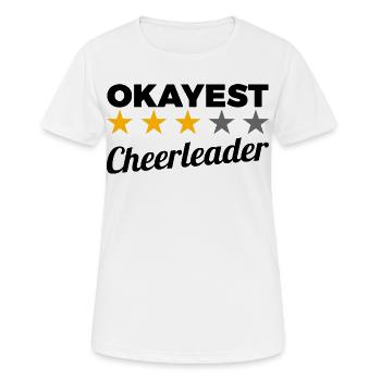 Average cheerleader - Women's Breathable T-Shirt - white - Front - AI Model Female 172 dark (172cm)