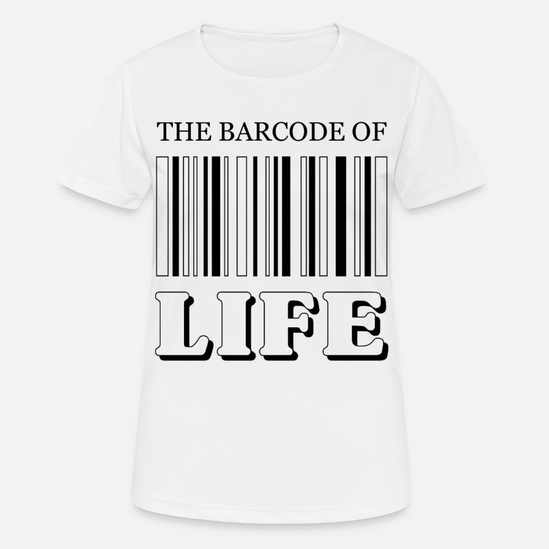 The Barcode of Life / Der Strichcode des Lebens - Frauen T-Shirt atmungsaktiv - Weiß