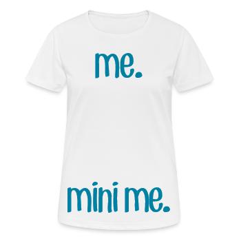 Ich & M Ich - Frauen T-Shirt atmungsaktiv - Weiß - Vorne - AI Model Female 172 dark (172cm)