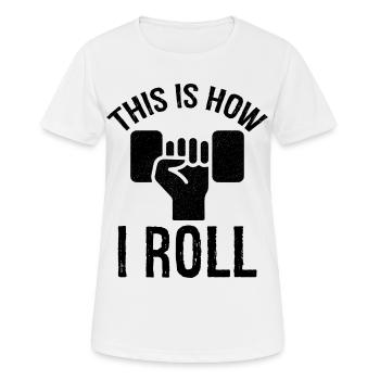 so ticke ich Athletic Director Athletic - Frauen T-Shirt atmungsaktiv - Weiß - Vorne - AI Model Female 172 dark (172cm)