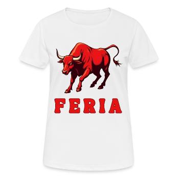 FERIA - T-shirt respirant Femme - blanc - Devant - AI Model Female 172 dark (172cm)