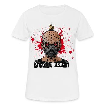 cyberpunk - Force mortelle - T-shirt respirant Femme - blanc - Devant - AI Model Female 172 dark (172cm)