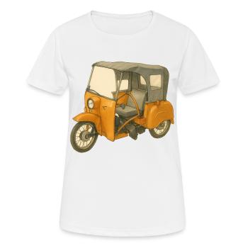 Krause Duo als Comic - Frauen T-Shirt atmungsaktiv - Weiß - Vorne - AI Model Female 172 dark (172cm)
