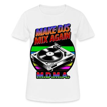 Faites mixer à nouveau les DJ ! - T-shirt respirant Femme - blanc - Devant - AI Model Female 172 dark (172cm)
