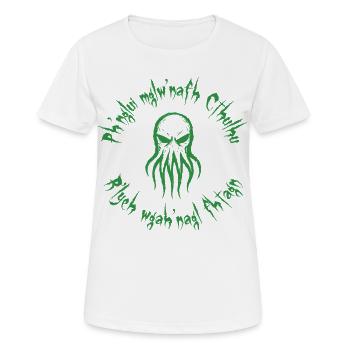 Das Erwachen von Cthulhu 2 - Frauen T-Shirt atmungsaktiv - Weiß - Vorne - AI Model Female 172 dark (172cm)