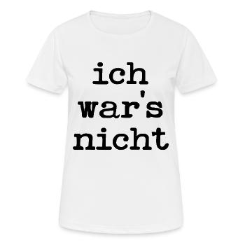 UNSCHULDIG LUSTIGE SPRÜCHE UNSCHULD - Frauen T-Shirt atmungsaktiv - Weiß - Vorne - AI Model Female 172 dark (172cm)