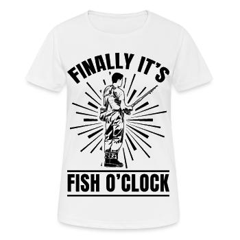 Finally It's Fish O'Clock - Women's Breathable T-Shirt - white - Front - AI Model Female 172 dark (172cm)