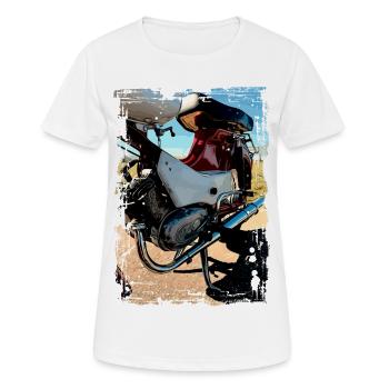 Star - Frauen T-Shirt atmungsaktiv - Weiß - Vorne - AI Model Female 172 dark (172cm)