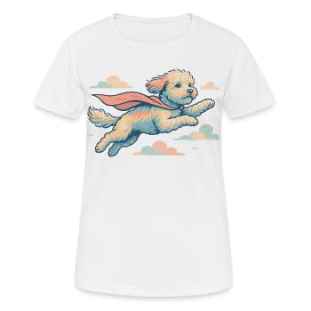 Super chien Havapoo Cape Cape cadeau - T-shirt respirant Femme - blanc - Devant - AI Model Female 172 dark (172cm)