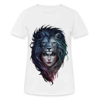 Lionheart and feminine strength - Women's Breathable T-Shirt - white - Front - AI Model Female 172 dark (172cm)