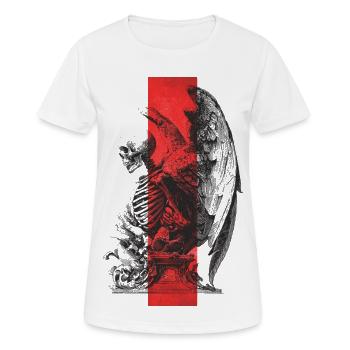 Skeleton Statue - Frauen T-Shirt atmungsaktiv - Weiß - Vorne - AI Model Female 172 dark (172cm)