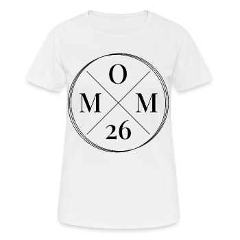 Mom 26 Baby Mutter Muttertag Geschenk Mama 2026 - Frauen T-Shirt atmungsaktiv - Weiß - Vorne - AI Model Female 172 dark (172cm)