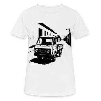 Multifonctionnel Power Retro - T-shirt respirant Femme - blanc - Devant - AI Model Female 172 dark (172cm)