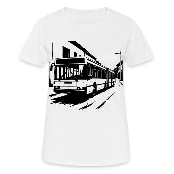 Retro Gelenkbus Kult - Frauen T-Shirt atmungsaktiv - Weiß - Vorne - AI Model Female 172 dark (172cm)
